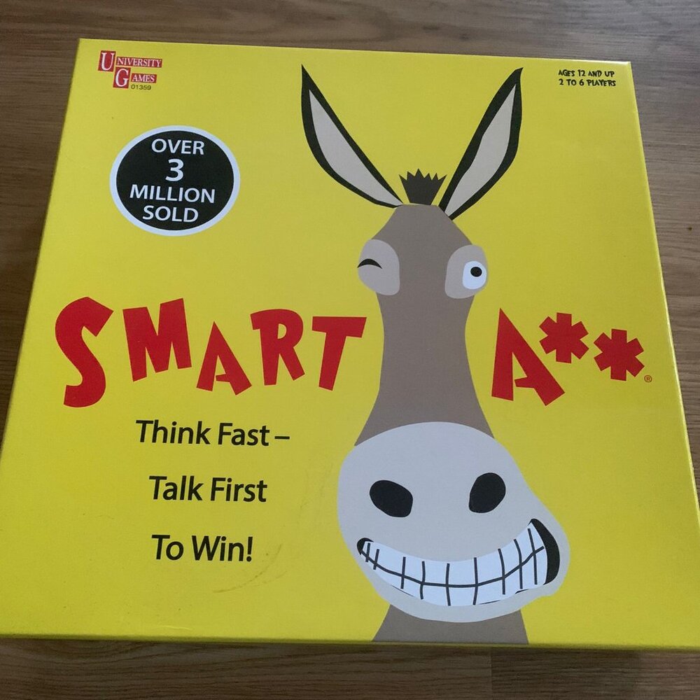 Smart A** Trivia Family Board Game Party Fun Think Talk Fast Universal